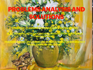 PROBLEMS ANALYSIS AND SOLUTIONS: STRATEGIC PLANNING FOR EMERGENCY MANAGEMENT, SKILL TRAINING INTRODUCING AND TRAINING FOR EMERGENCY MANAGEMENT, TRAINING BOOKS AND GUIDELINE PUBLICATIONS FOR EMERGENCY PROBLEMS AND SOLUTIONS