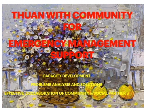 Thuan for/with community (emergency management support)